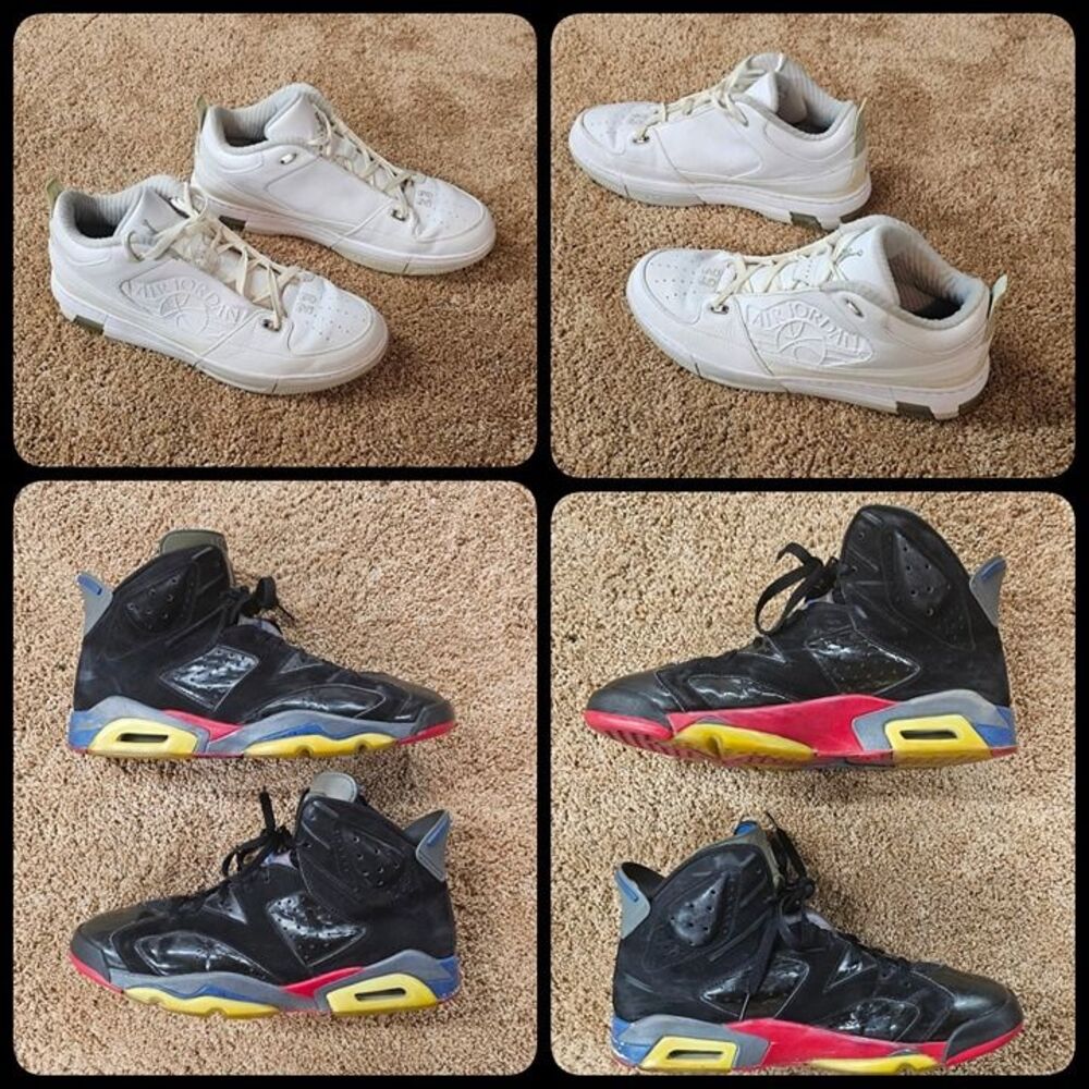 Nike Air Jordan 6 VI Retro "Pistons" + Air Jordan Ol' School 2 Low- Sz 13 lot